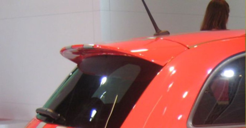 LED HECKSPOILER Für Fiat 500  LED Dachspoiler Klebender Durchscheinendes  Schwarz